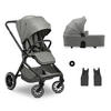 KOMBIKINDERWAGEN  Move N Care Set  Dark Grey  - Schwarz/Grau, Basics, Kunststoff/Textil (61/105/100cm) - Hauck