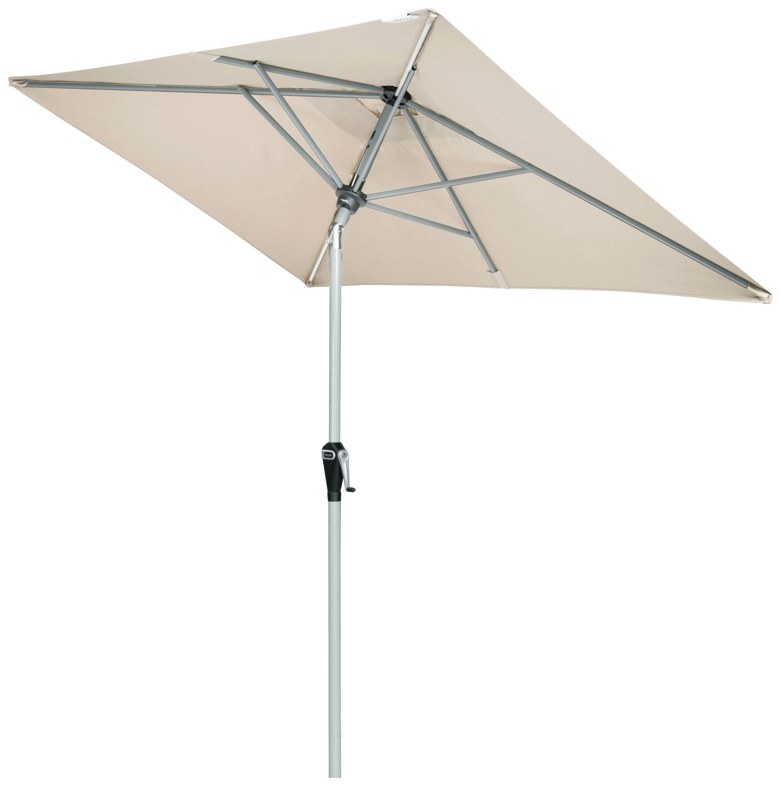 SONNENSCHIRM 210x140 cm Naturfarben  - Silberfarben/Naturfarben, Design, Textil/Metall (210/140cm) - Doppler