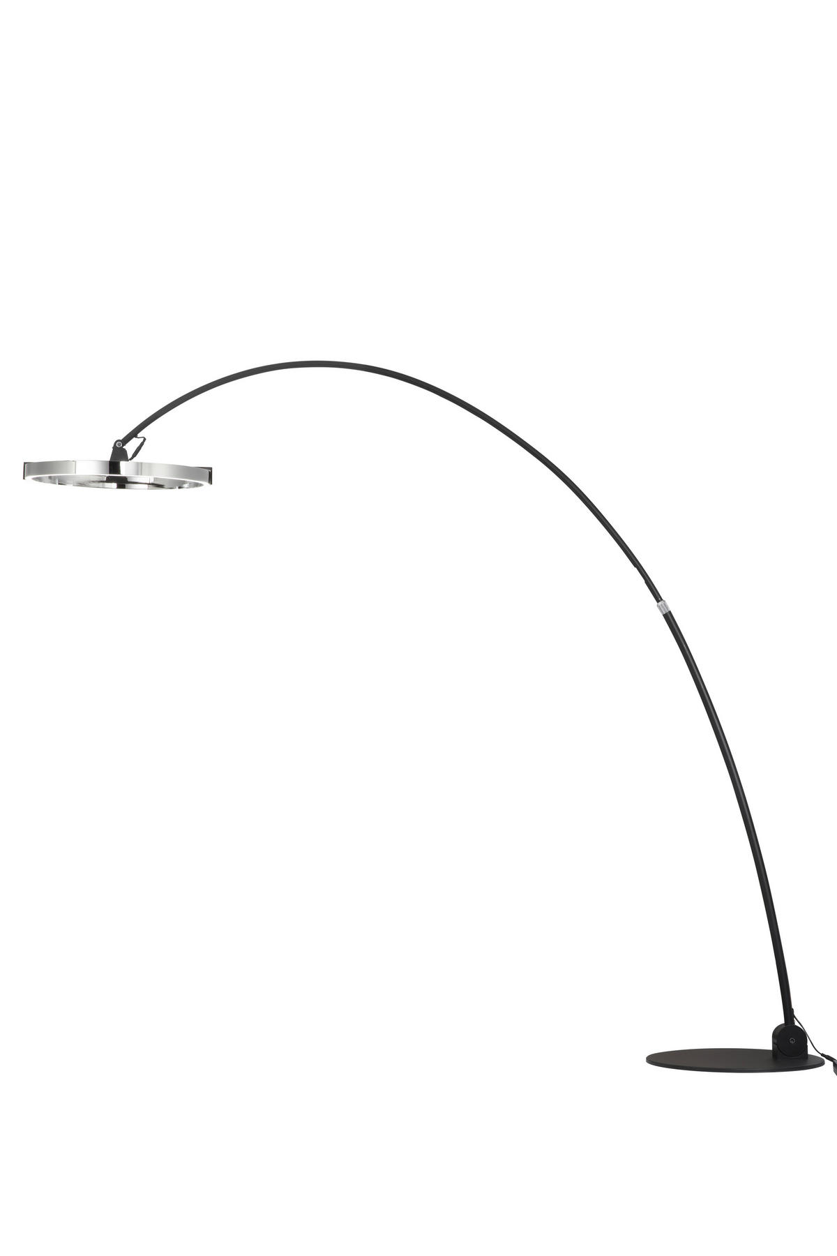 LED STOJACÍ LAMPA, 203/50/205,5 cm - černá/čiré, Trend, kov/plast (203/50/205,5cm) - Dieter Knoll