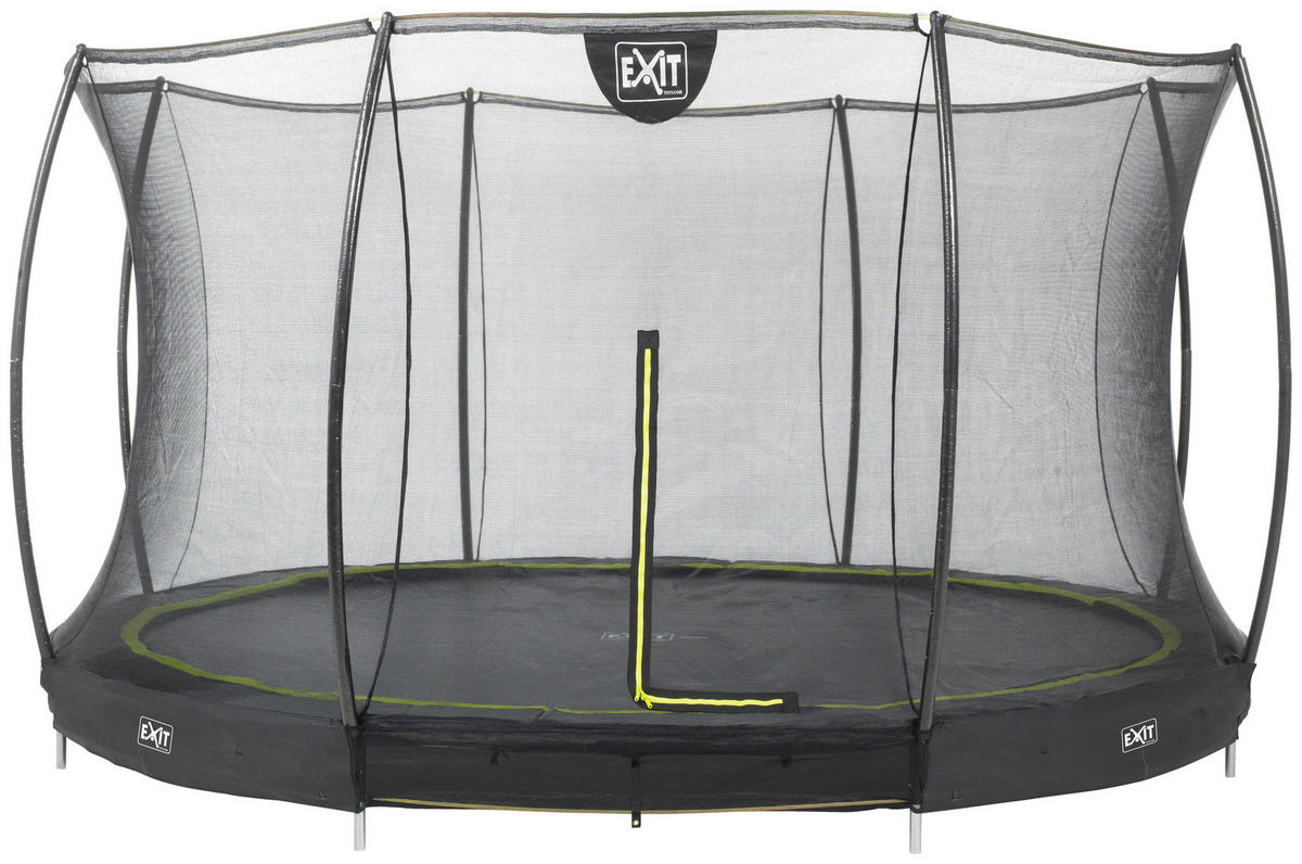 TRAMPOLIN EXIT GROUND Ø366  - Schwarz, KONVENTIONELL, Kunststoff/Metall (366/203cm) - EXIT Toys