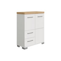HIGHBOARD KIRA  in 90,9/111,8/39,6 cm  - Weiss/Eichefarben, Design, Holzwerkstoff/Kunststoff (90,9/111,8/39,6cm) - Paidi