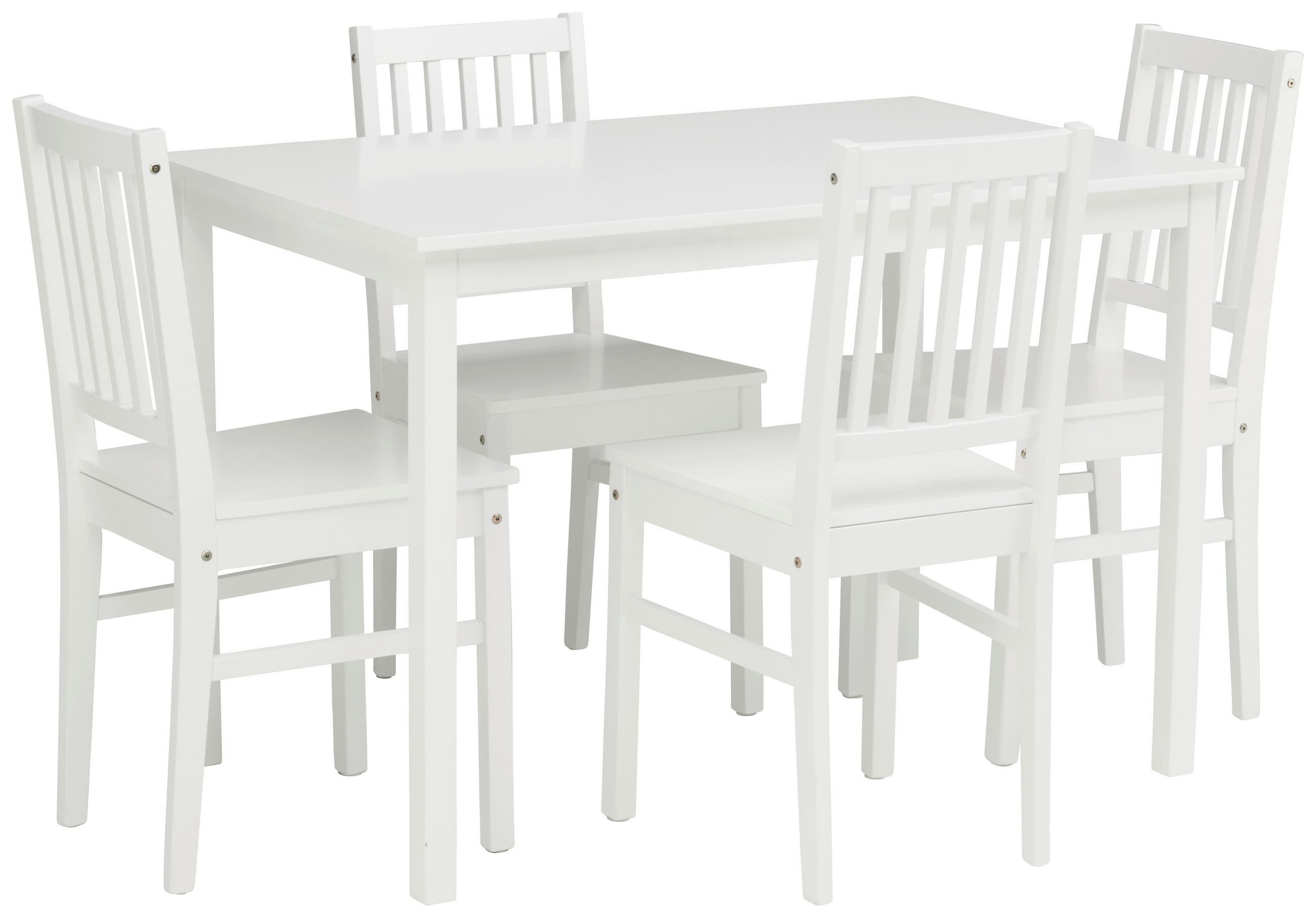 TISCHGRUPPE Weiß  - Weiß, MODERN, Holz (110/75/70cm) - MID.YOU