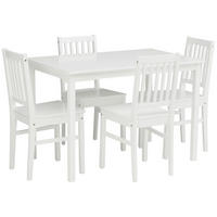 TISCHGRUPPE Weiß  - Weiß, MODERN, Holz (110/75/70cm) - MID.YOU