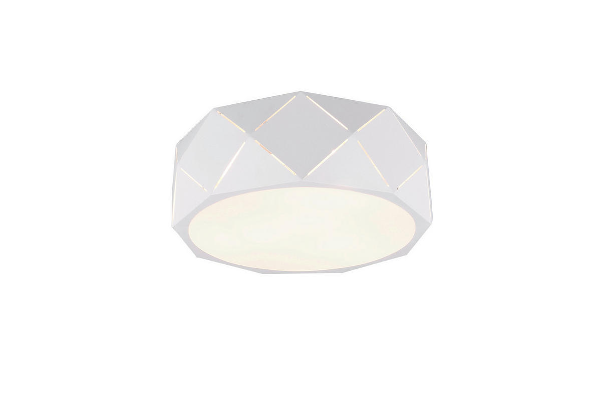 TAKLAMPA Zandor 40/15 cm  - vit, Klassisk, metall/plast (40/15cm) - Trio Leuchten