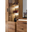 WOHNWAND  in Eichefarben  300/204/50 cm  - Eichefarben/Anthrazit, Natur, Glas/Holz (300/204/50cm) - Linea Natura