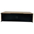 SIDEBOARD LINO in 150/75/40 cm - Eichefarben/Schwarz, Design, Holzwerkstoff/Metall (150/75/40cm) - Xora