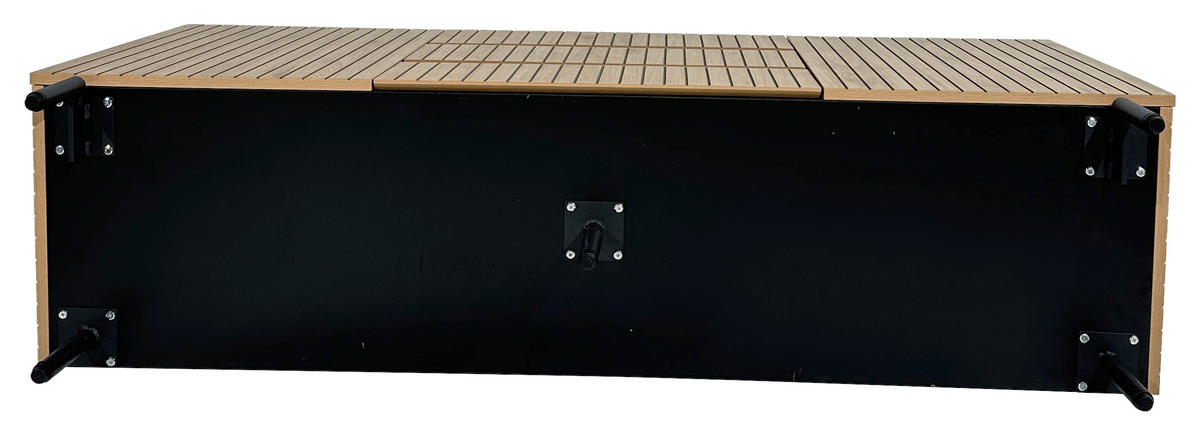 SIDEBOARD LINO  in 150/75/40 cm  - Eichefarben/Schwarz, Design, Holzwerkstoff/Metall (150/75/40cm) - Xora