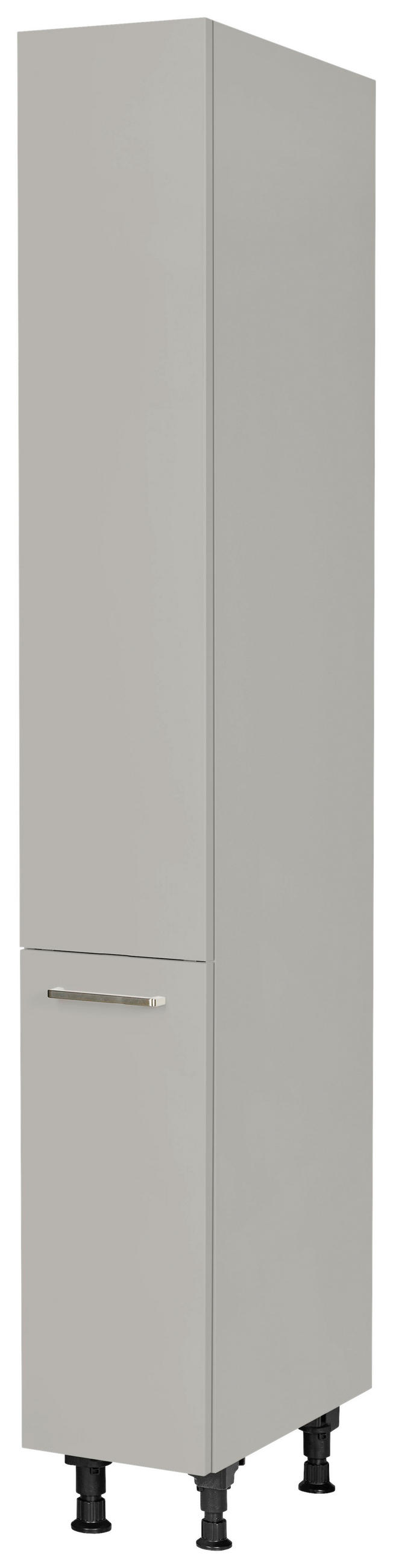 APOTHEKERSCHRANK 30/216,6/58 cm  in Grau  - Edelstahlfarben/Schwarz, MODERN, Holzwerkstoff/Metall (30/216,6/58cm) - Nobilia
