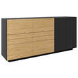 SIDEBOARD 181/84/40 cm  - Wildeiche/Anthrazit, Natur, Holz/Holzwerkstoff (181/84/40cm) - Dieter Knoll