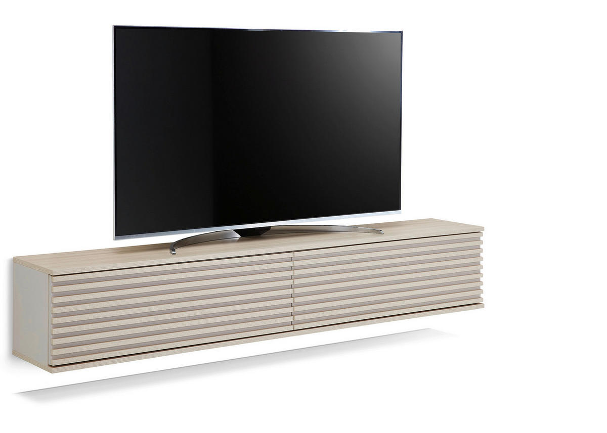 LOWBOARD  in 180/30/30 cm  - Kaschmir/Eichefarben, Design, Holzwerkstoff/Kunststoff (180/30/30cm) - Boxxx