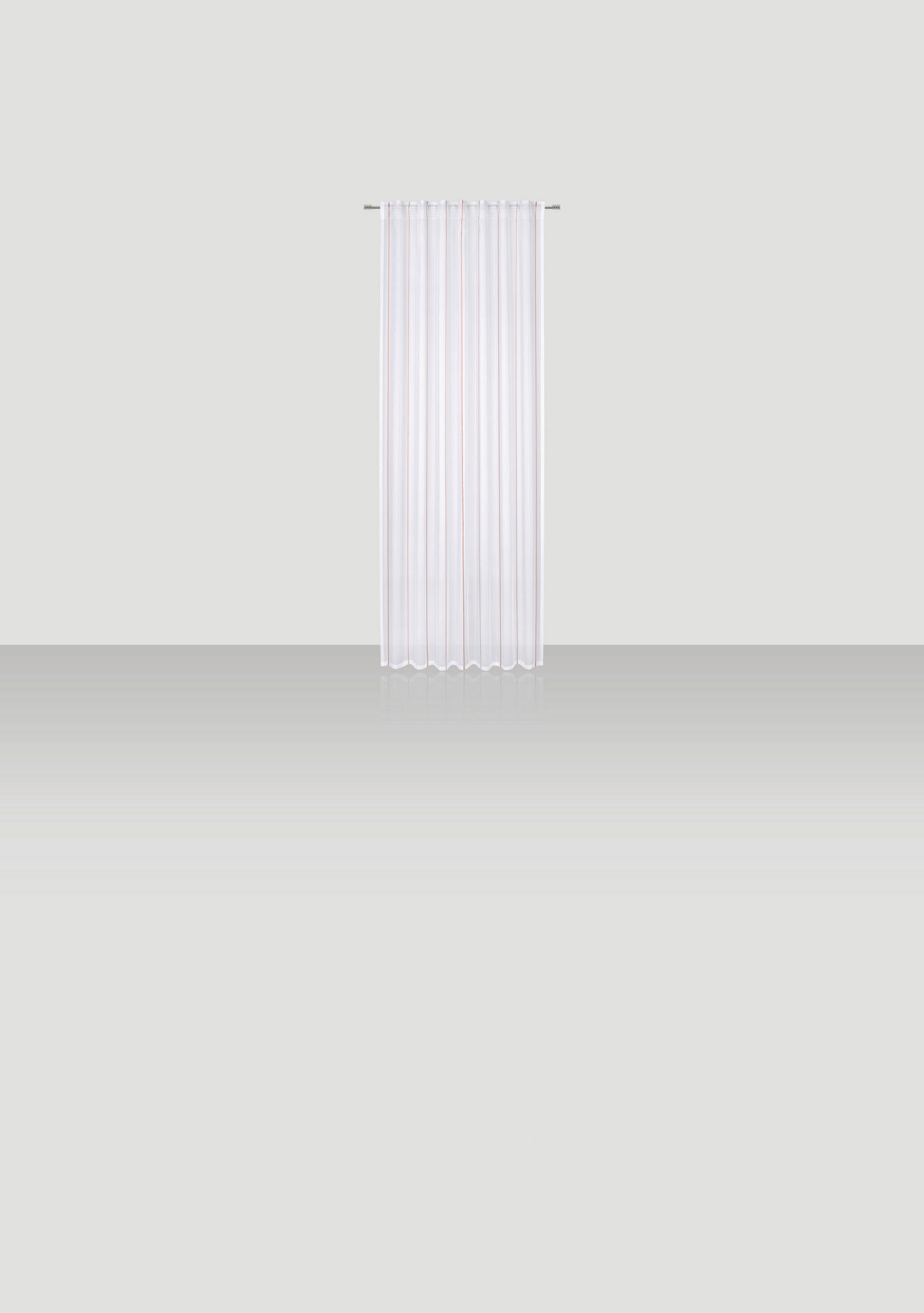 FERTIGVORHANG transparent - Kupferfarben, Design, Textil (140/255cm) - Novel