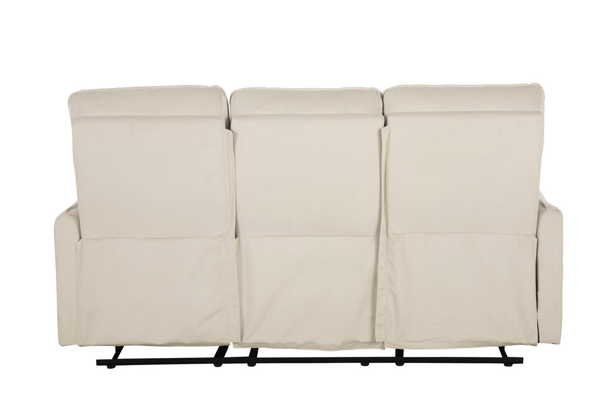 SITZGARNITUR in Samt Beige  - Beige, Konventionell, Textil/Metall (72/102/85.5cm) - P & B