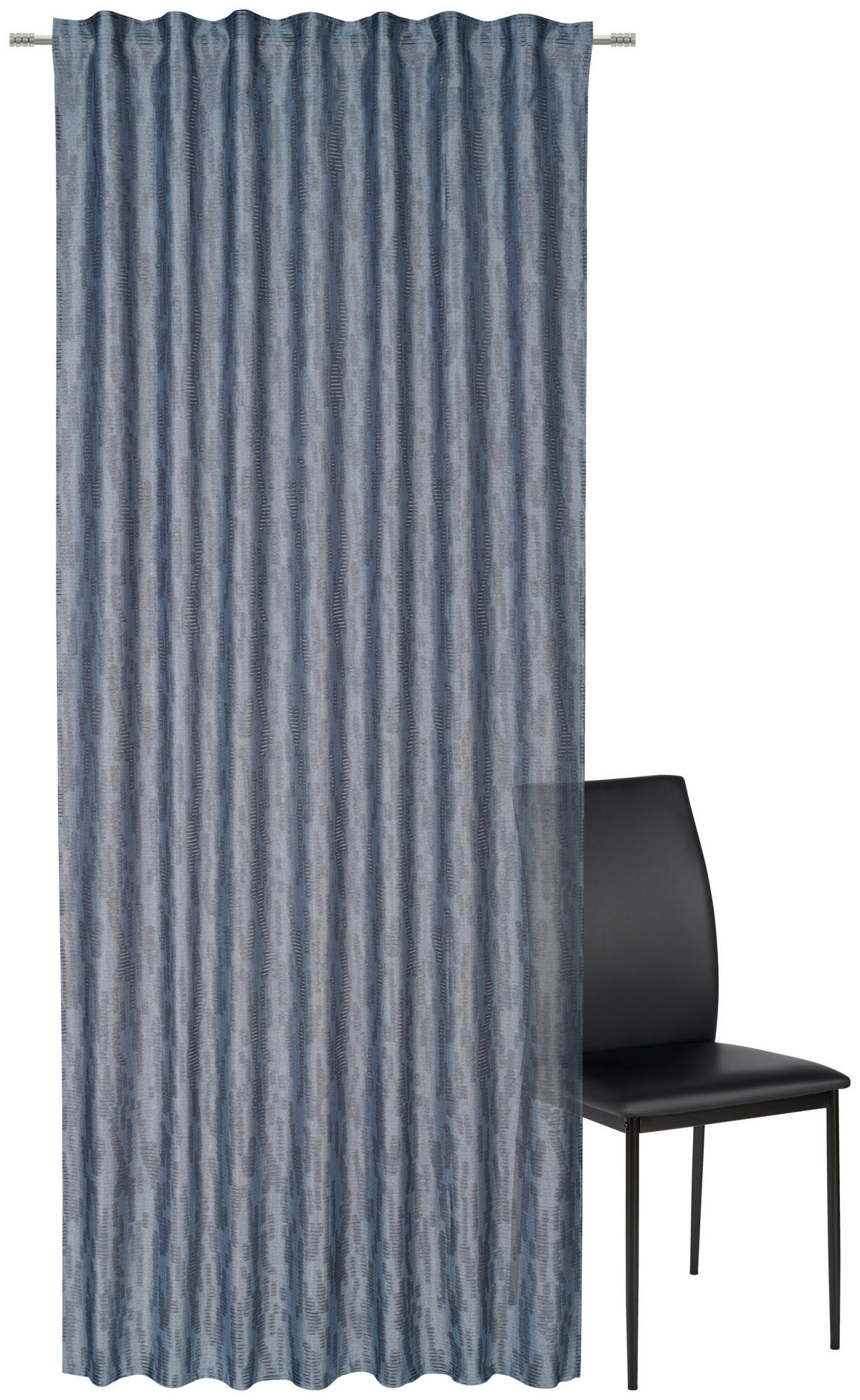 FERTIGVORHANG  halbtransparent   140/245 cm  - Blau, KONVENTIONELL, Textil (140/245cm) - Esposa