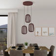 LED-HÄNGELEUCHTE Cage 40/50-150 cm  - Kupferfarben, Design, Kunststoff/Metall (40/50-150cm) - Dieter Knoll