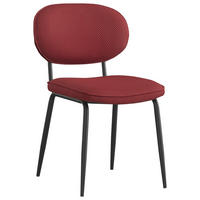 ŽIDLE, černá, červená - černá/červená, Konvenční, kov/textil (49/80,5/62,5cm) - Boxxx