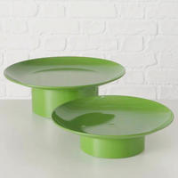 SCHALE   - Grün, Basics, Holz/Metall (28/8cm) - Boltze Home