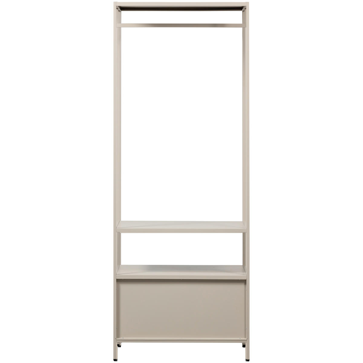 OFFENER KLEIDERSCHRANK 70/185/54 cm  in Sandfarben  - Sandfarben, Basics, Metall (70/185/54cm) - MID.YOU