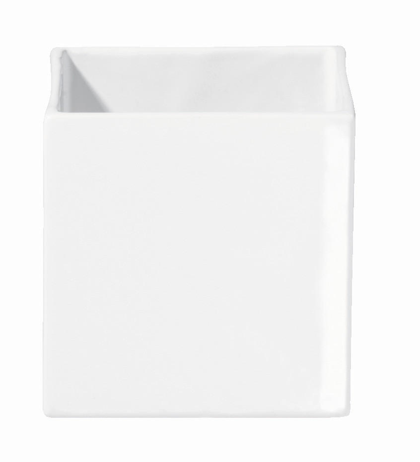 ÜBERTOPF - Weiss Hochglanz, Romantik / Landhaus, Keramik (10/10/10cm) - ASA