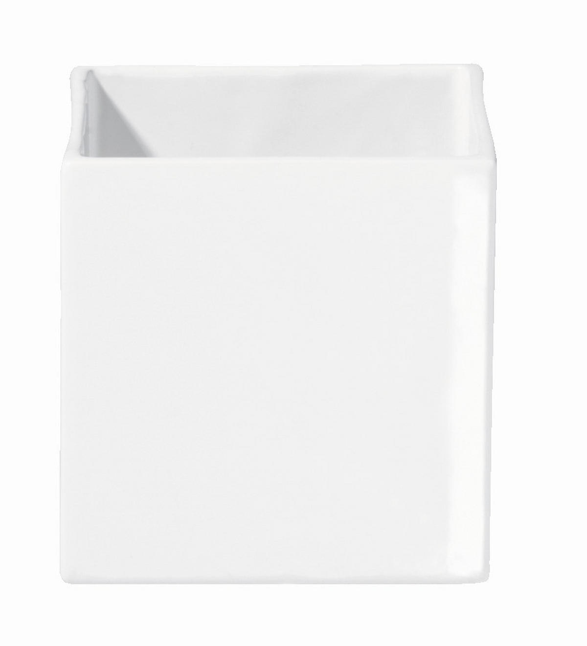 ÜBERTOPF - Weiss Hochglanz, Romantik / Landhaus, Keramik (10/10/10cm) - ASA