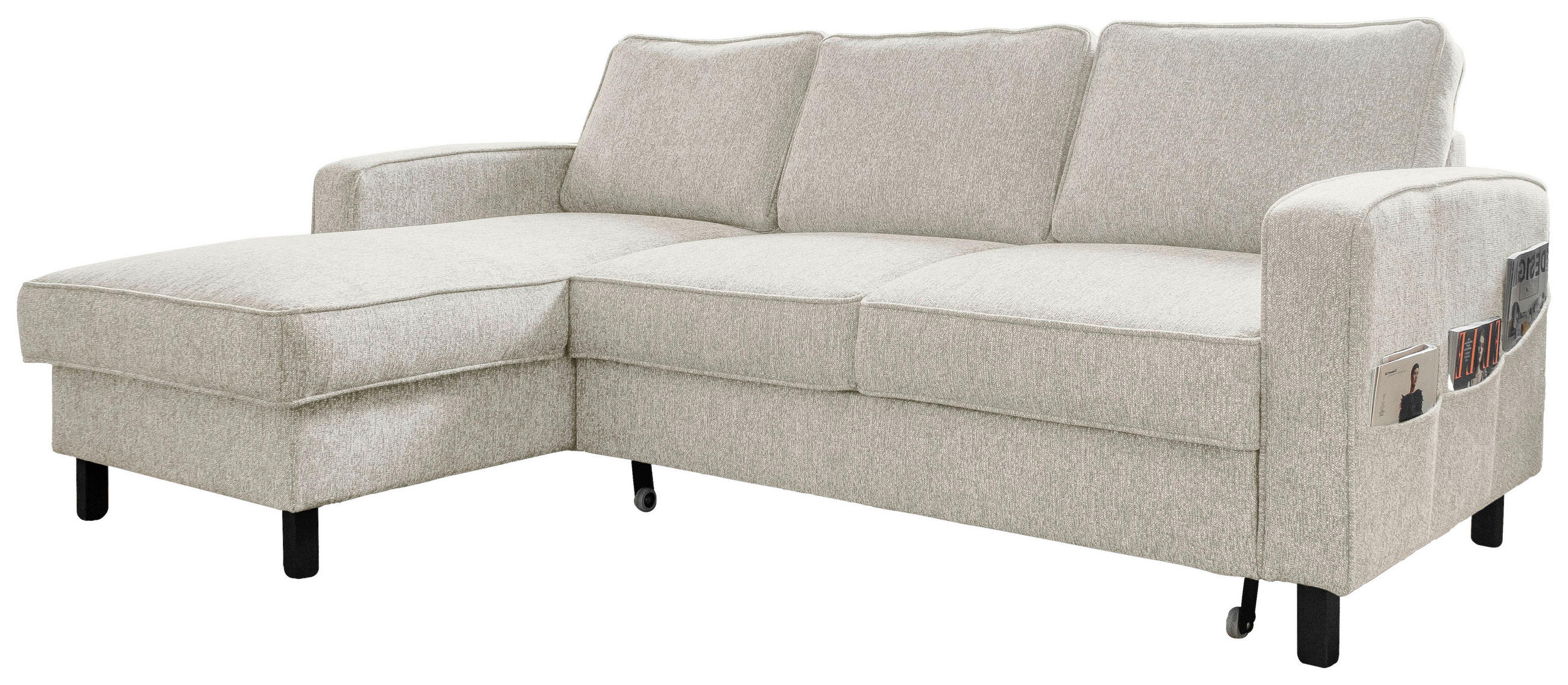 MID.YOU ROHOVÁ SEDACIA SÚPRAVA, textil, béžová