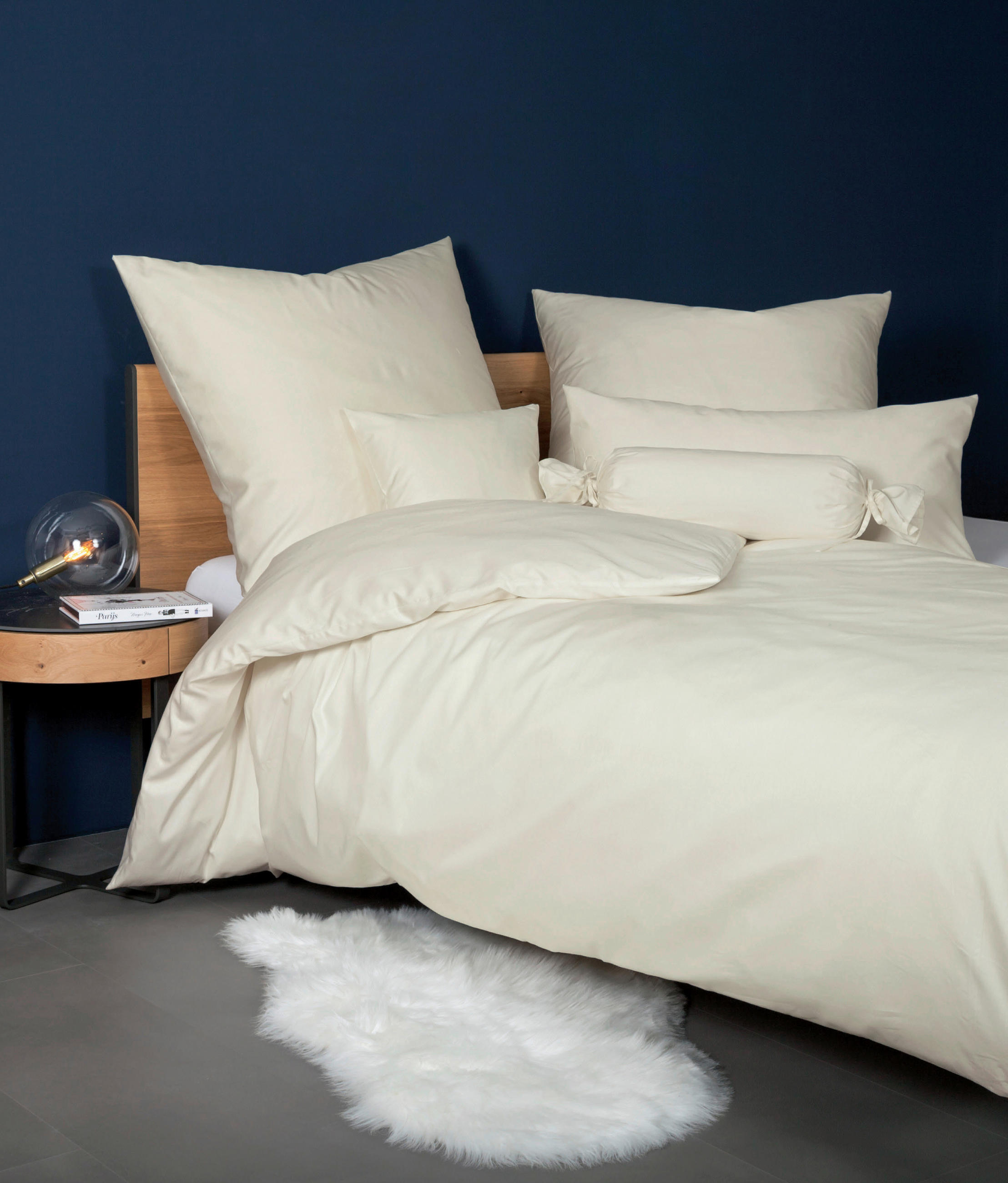 KOPFKISSENBEZUG Giacomo 40/80 cm  - Champagner, Basics, Textil (40/80cm) - Janine