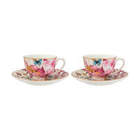 ŠÁLKA S TANIERIKOM  - viacfarebná, Romantik / Landhaus, keramika (13/8,5/12.5cm) - Maxwell & Williams