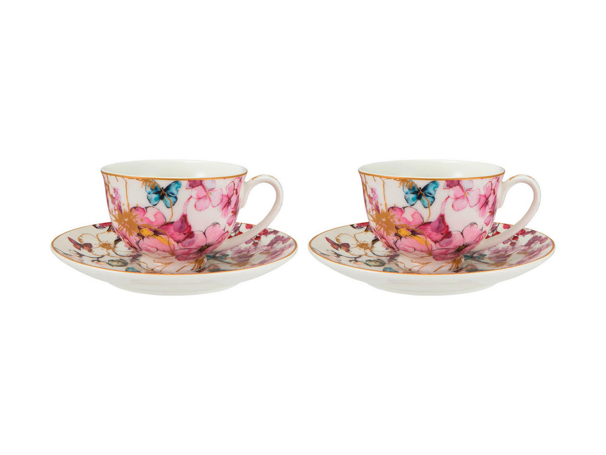 ŠÁLKA S TANIERIKOM  - viacfarebná, Romantik / Landhaus, keramika (13/8,5/12.5cm) - Maxwell & Williams
