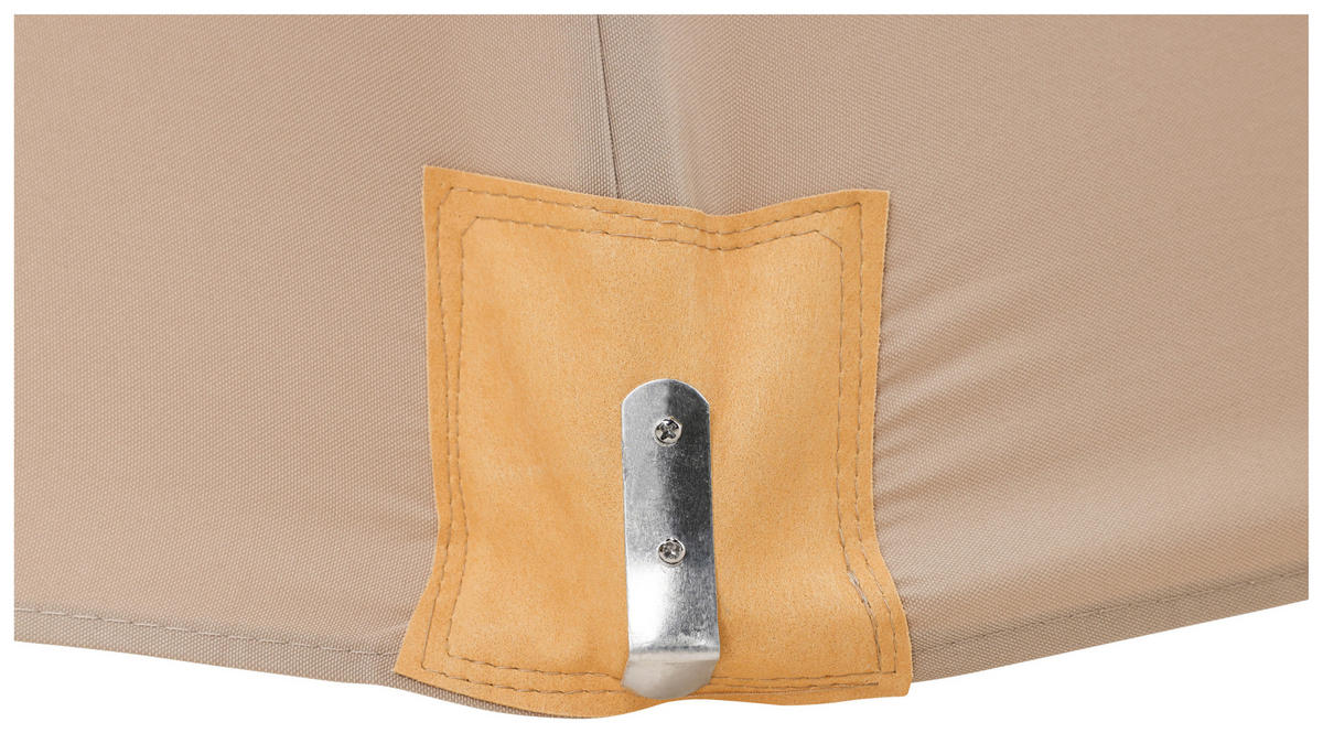 SONNENSCHIRM 300 cm  - Hellbraun, KONVENTIONELL (300/262/300cm) - Gardenson