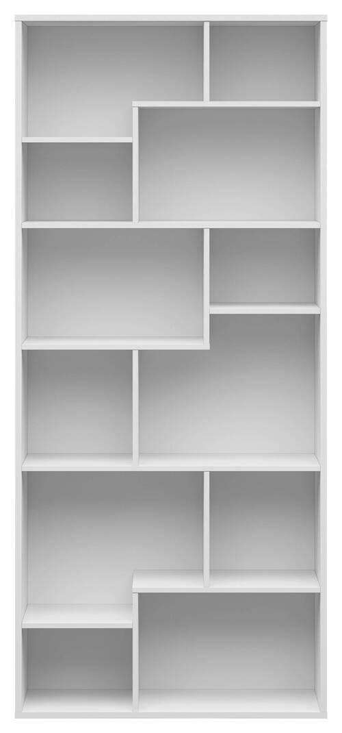 REGAL bijela visoki sjaj drvni materijal - bijela/bijela visoki sjaj, Design, drvni materijal (87,5/197,5/33,5cm)