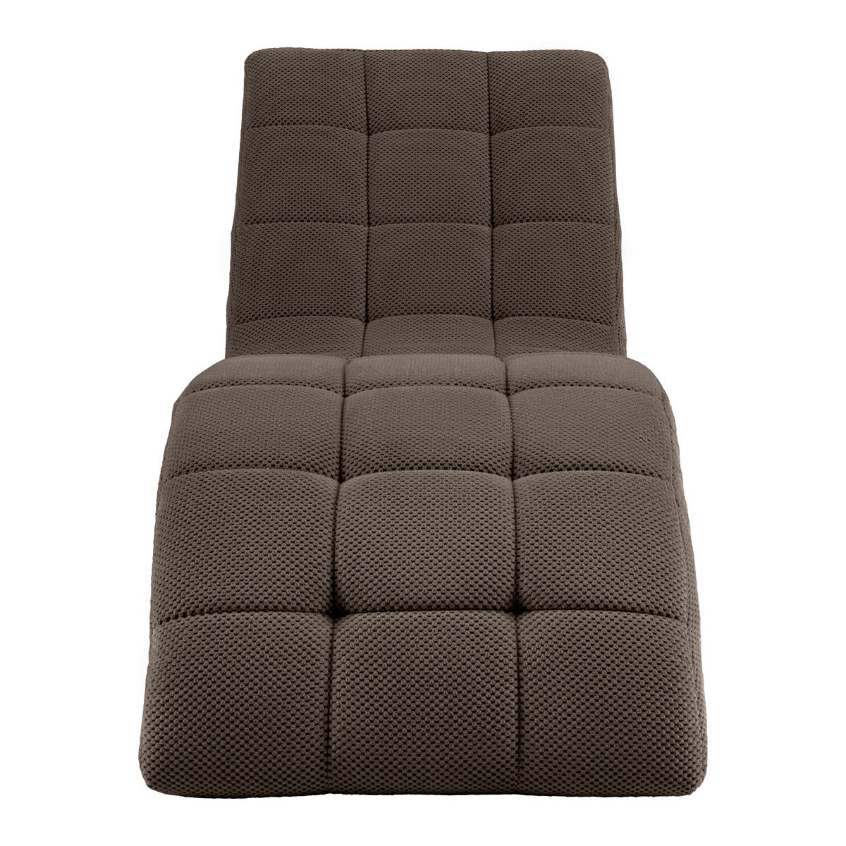 LIGGFÅTÖLJ i vävt tyg brun  - brun/svart, Modern, textil/plast (68/80/167cm) - MID.YOU