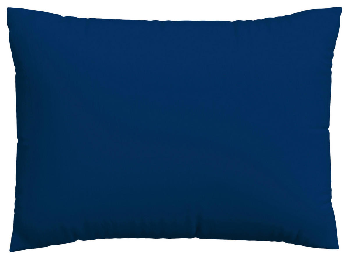 KOPFPOLSTERBEZUG KNITTED JERSEY 60/80 cm  - Dunkelblau, Basics, Textil (60/80cm) - Schlafgut