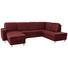 WOHNLANDSCHAFT in Leder Rot - Chromfarben/Rot, Design, Leder/Kunststoff (167/301/198cm) - Xora WOHNLANDSCHAFT in Leder Rot - Chromfarben/Rot, Design, Leder/Kunststoff (167/301/198cm) - Xora