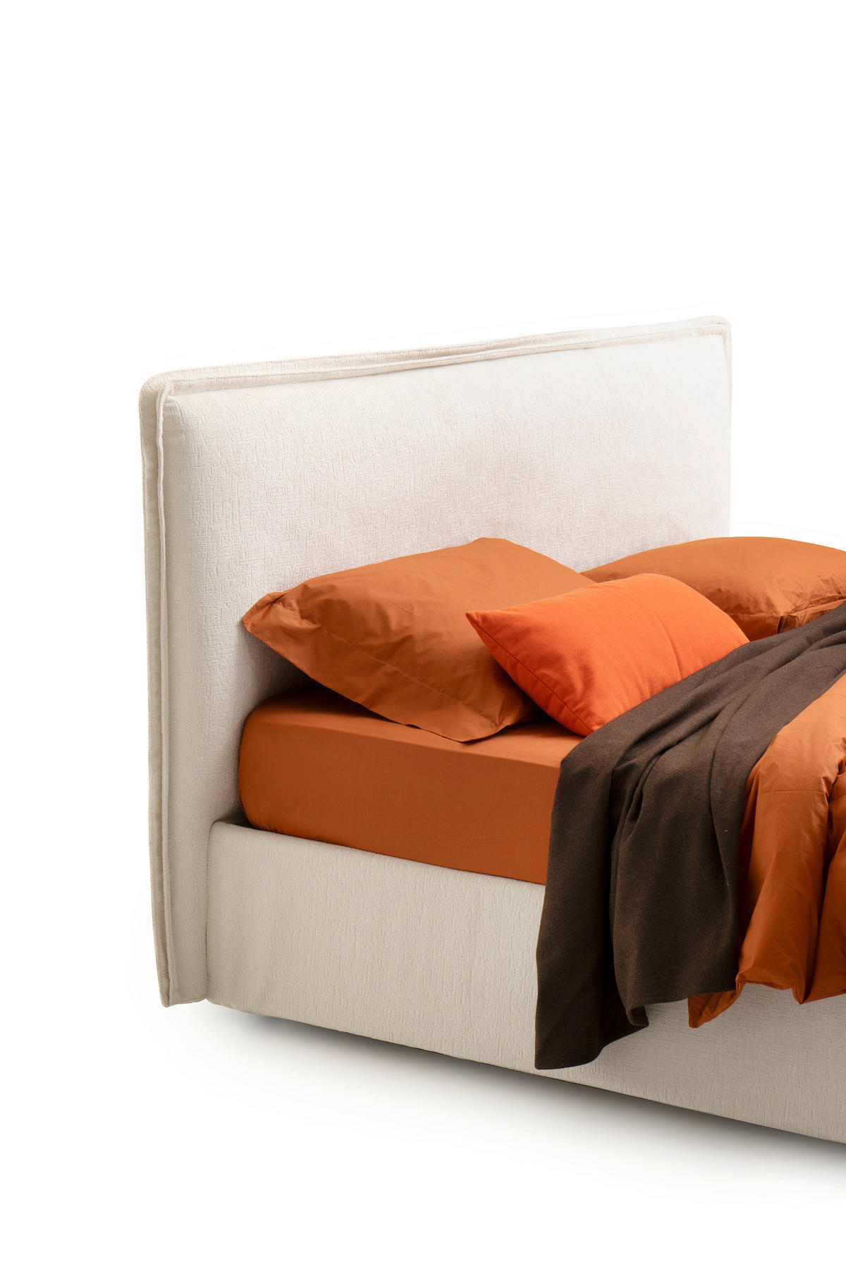 POLSTERBETT 180/200 cm,  in Creme, gepolstertes Kopfteil, Lattenrost, Bettkasten,  - Silberfarben/Creme, Design, Holz/Kunststoff (180/200cm) - Milino