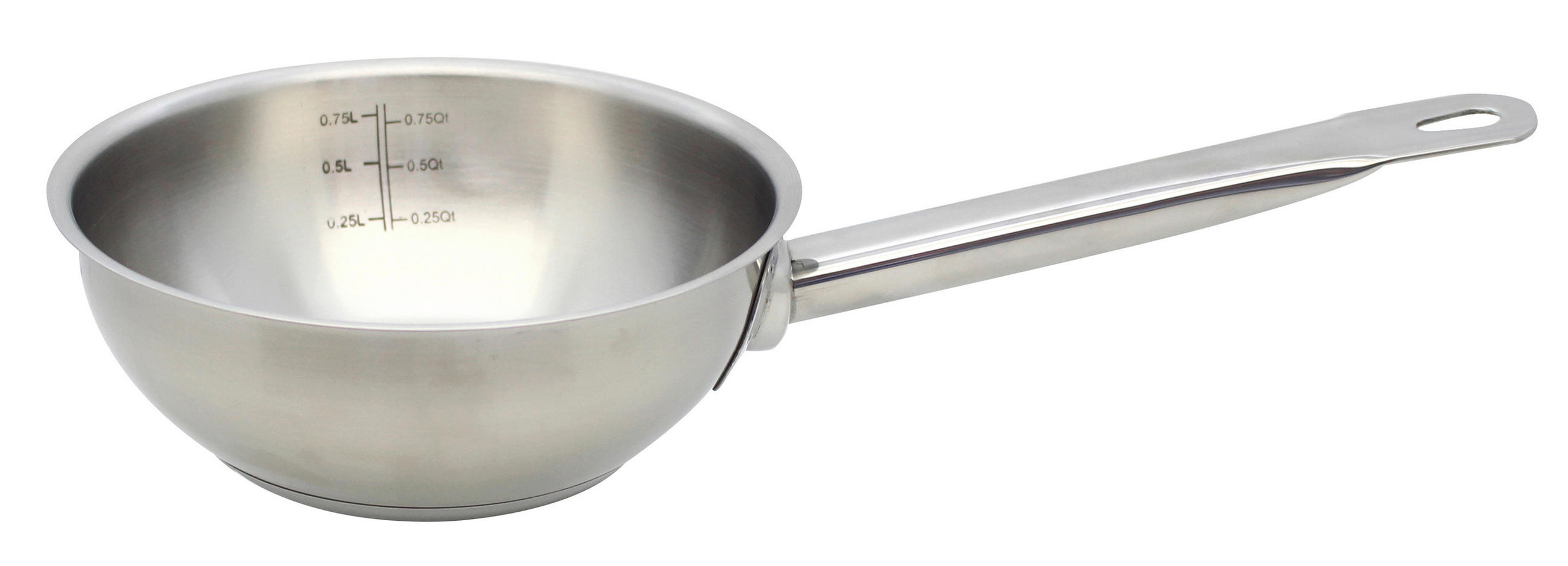 STIELKASSEROLLE Profi Cuisine 2,5 L  - Silberfarben, Basics, Metall (24cm) - ELO