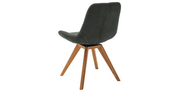STUHL Flachgewebe Schwarz - Schwarz, KONVENTIONELL, Holz/Textil (56/84/63cm) - Carryhome