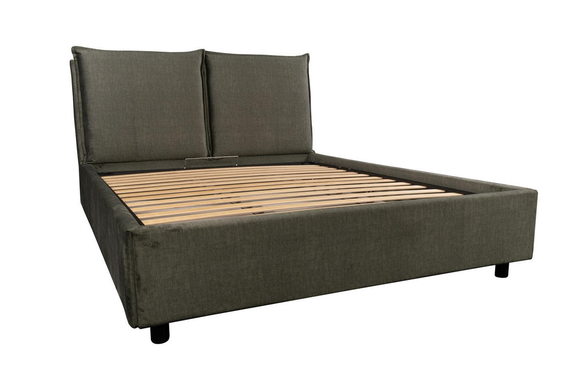 Pat Tapitat, 160/200 cm,  - verde, Modern, lemn/textil (160/200cm) - Hom`in