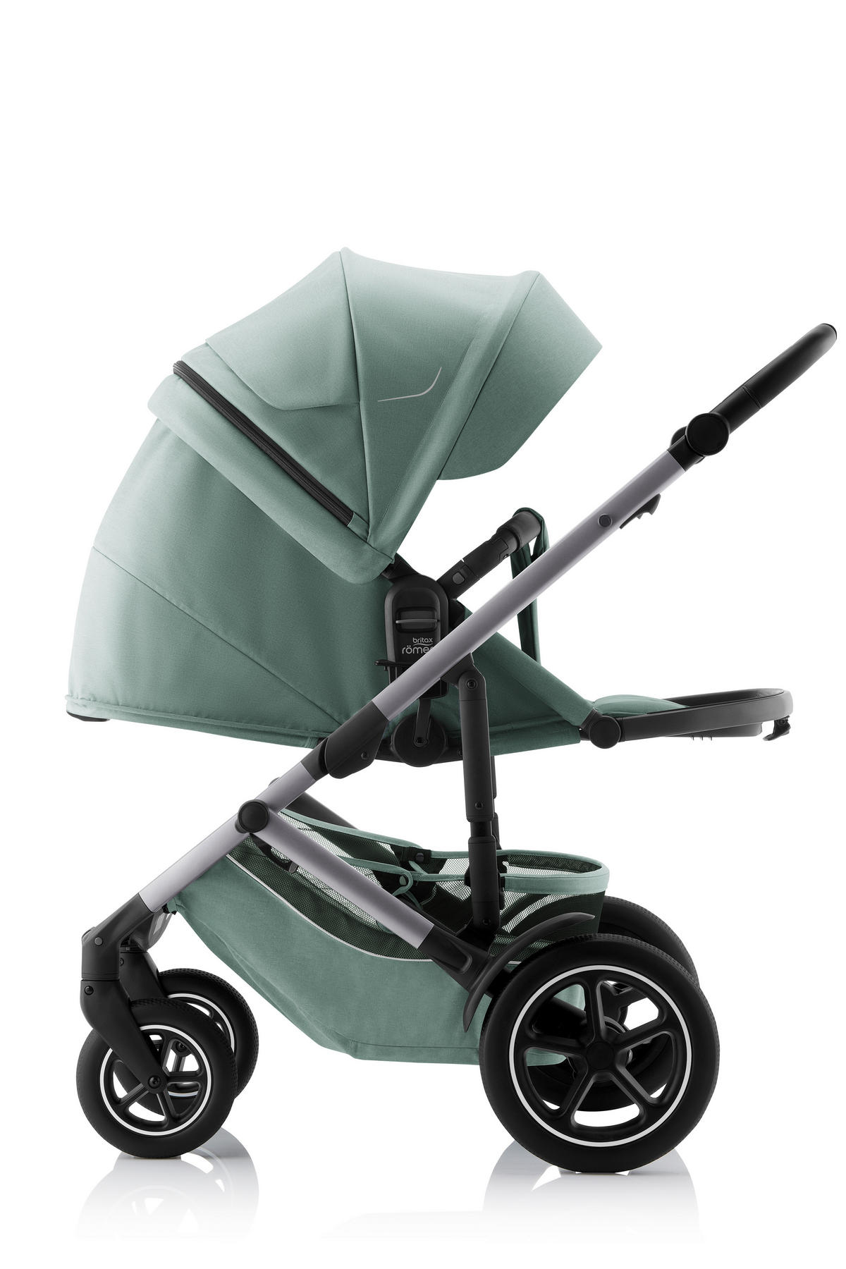 KINDERWAGEN Smile 5Z  - Hellgrau/Grün, Basics, Textil/Metall (57/112/97,7cm) - Britax Römer