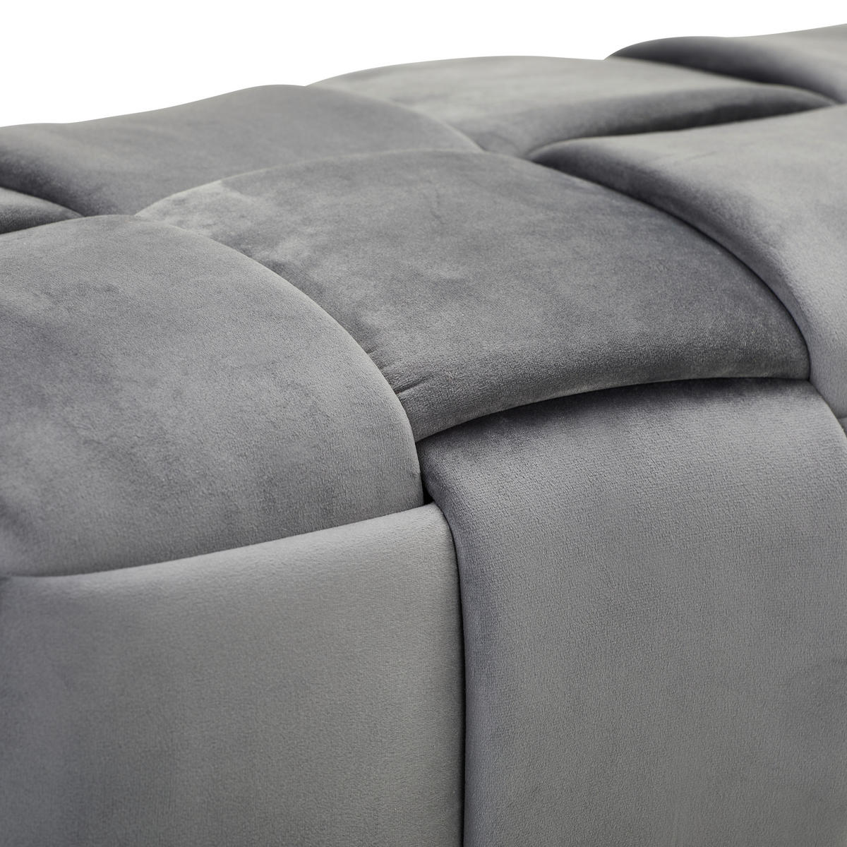 SITZBANK Textil Dunkelgrau  - Dunkelgrau, Trend, Textil (108/43/44cm) - Xora