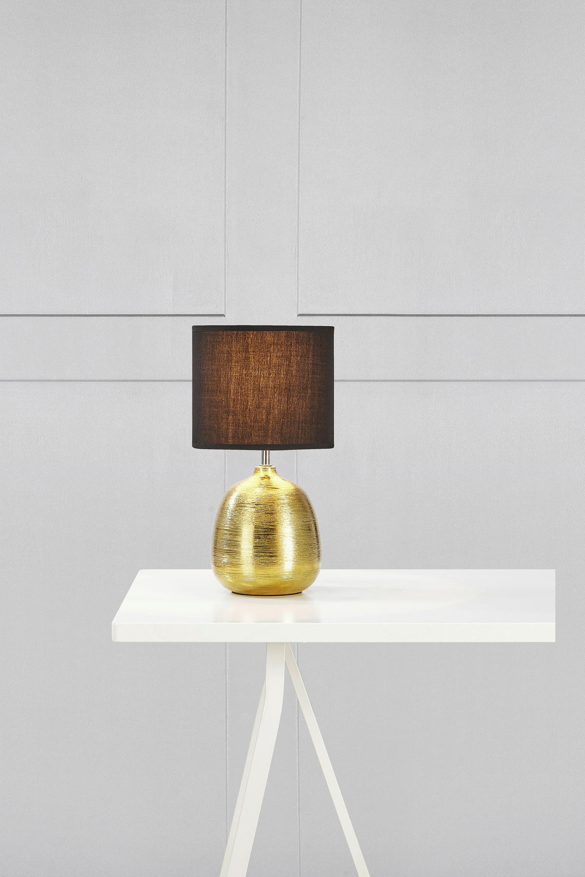 STOLNÍ LAMPA, E27, 20/37,5 cm  - barvy zlata, Basics, keramika (20/37,5cm) - Markslöjd