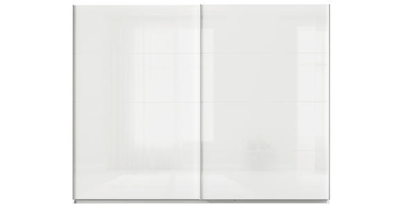 SCHWEBETÜRENSCHRANK  in Weiß  - Alufarben/Weiß, KONVENTIONELL, Holzwerkstoff/Metall (271/229/62cm) - Xora
