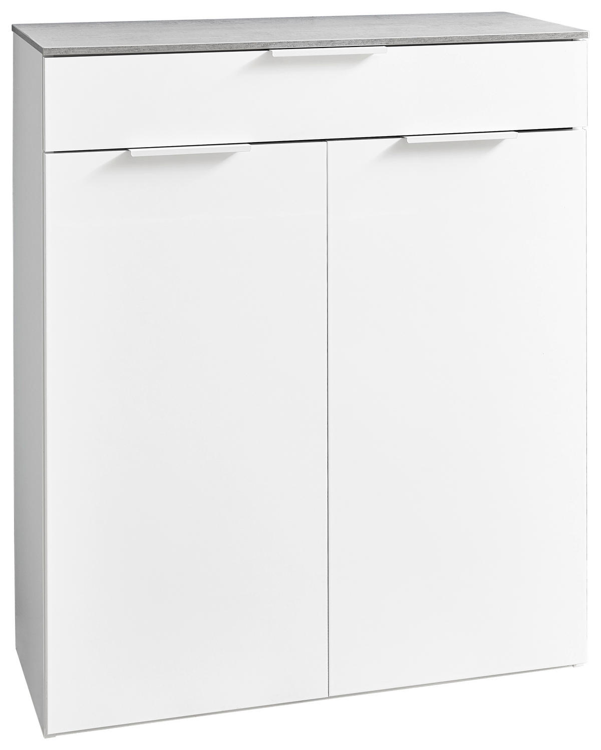 SCHUHSCHRANK Grau, Weiß  - Weiß/Grau, Design, Holzwerkstoff (90/108/35cm) - Carryhome