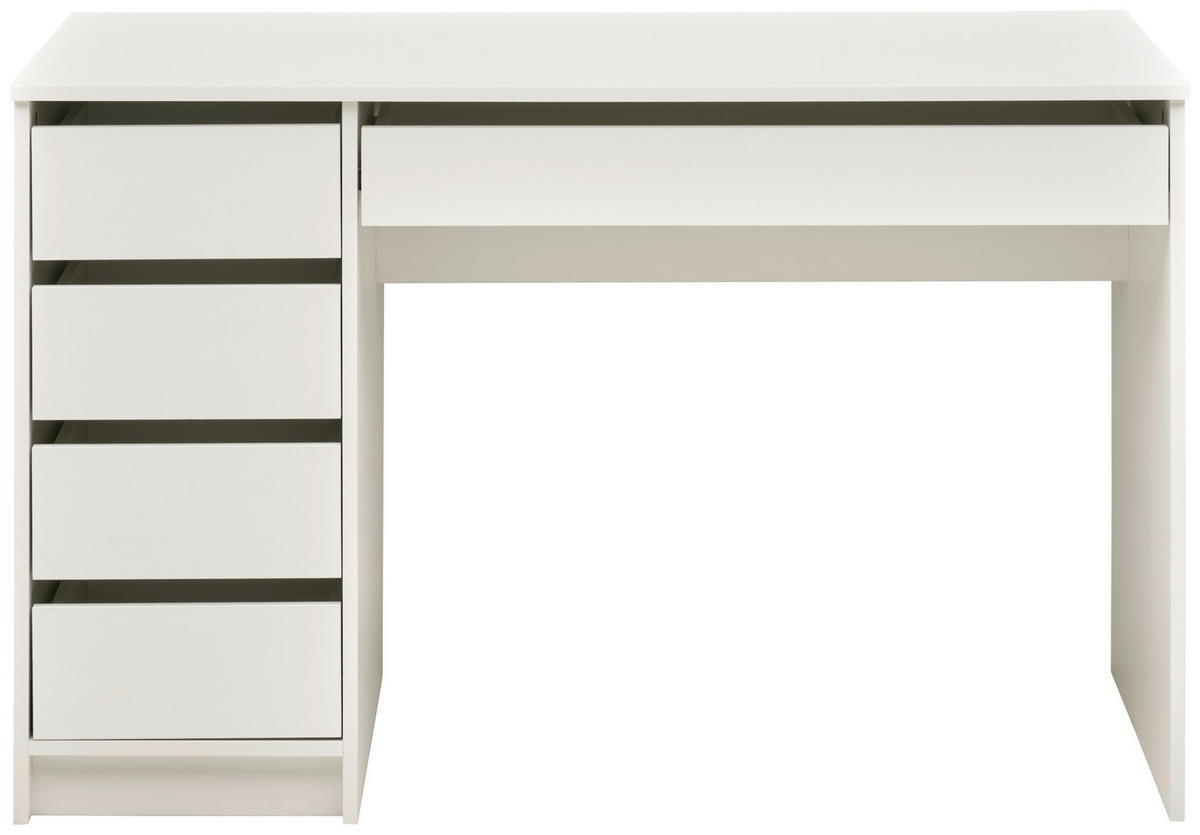 SCHREIBTISCH  Weiss   - Weiss, Modern, Holzwerkstoff (120/76/55cm) - MID.YOU