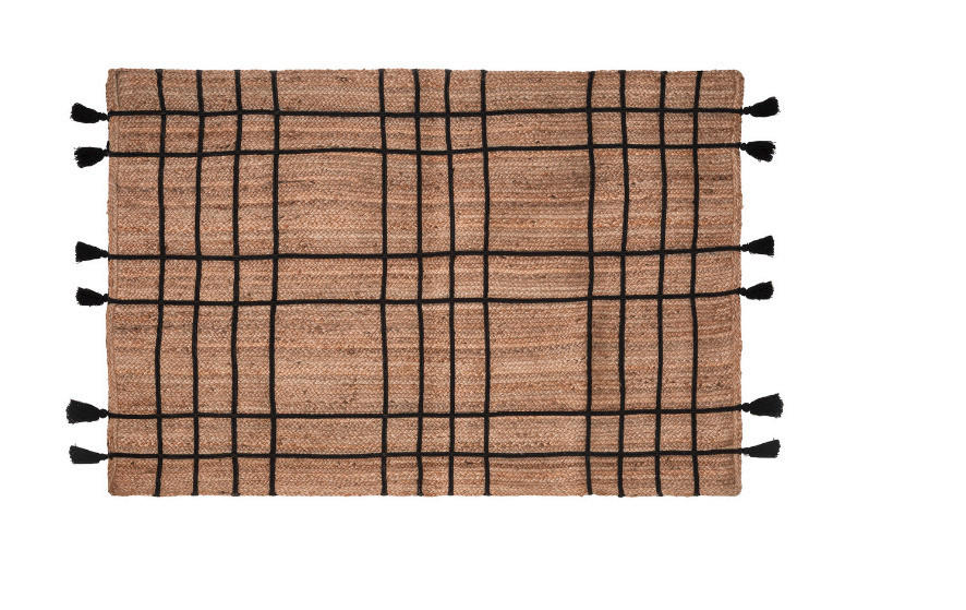 TEPIH   crna, bež   - bež/crna, Basics, tekstil (118/170cm)
