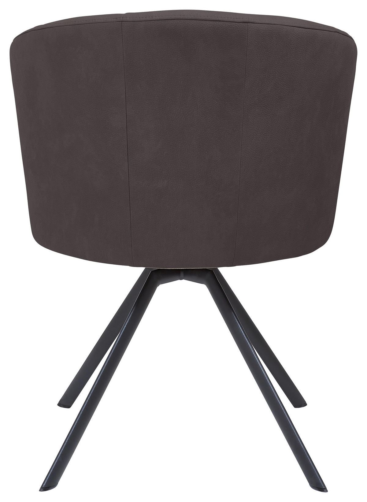 STUHL drehbar Mikrofaser Anthrazit, Mokka  - Anthrazit/Mokka, Design, Textil/Metall (62/83/64cm) - Venjakob