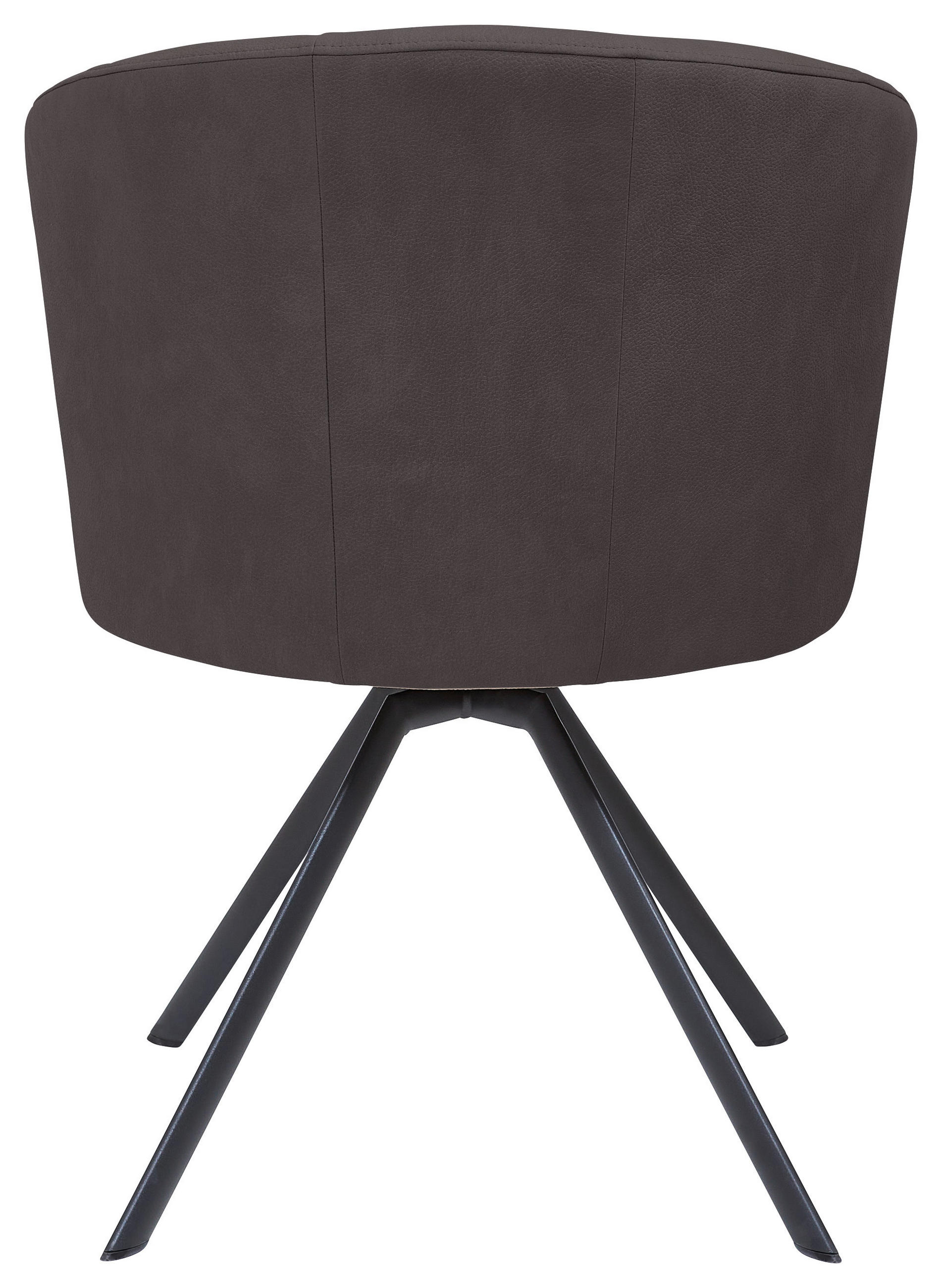 Thumbnail - Venjakob Stuhl, Anthrazit, Mokka, Metall, Textil, eckig, Flachrohr, 62x83x64 cm, Goldenes M, Made in Germany, Dgm, Leder...