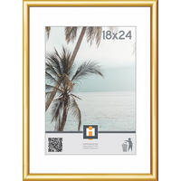 BILDERRAHMEN - Goldfarben, Basics, Glas/Kunststoff (18/24cm)