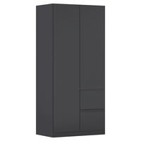 DREHTÜRENSCHRANK in Grau  - Grau, Modern, Holzwerkstoff (91/197/54cm) - Rauch Möbel