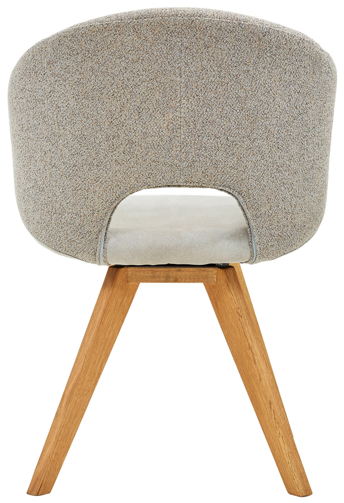ARMLEHNSTUHL  in Webstoff  - Eichefarben/Grau, Design, Holz/Textil (58/83/59cm) - Linea Natura