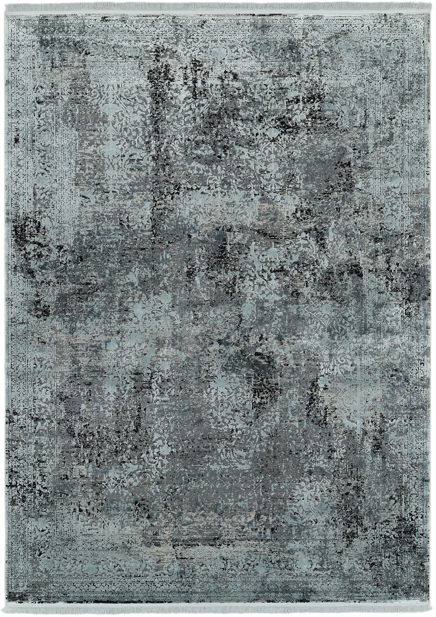 Dieter Knoll Vintage-Teppich Grau 200x290 cm