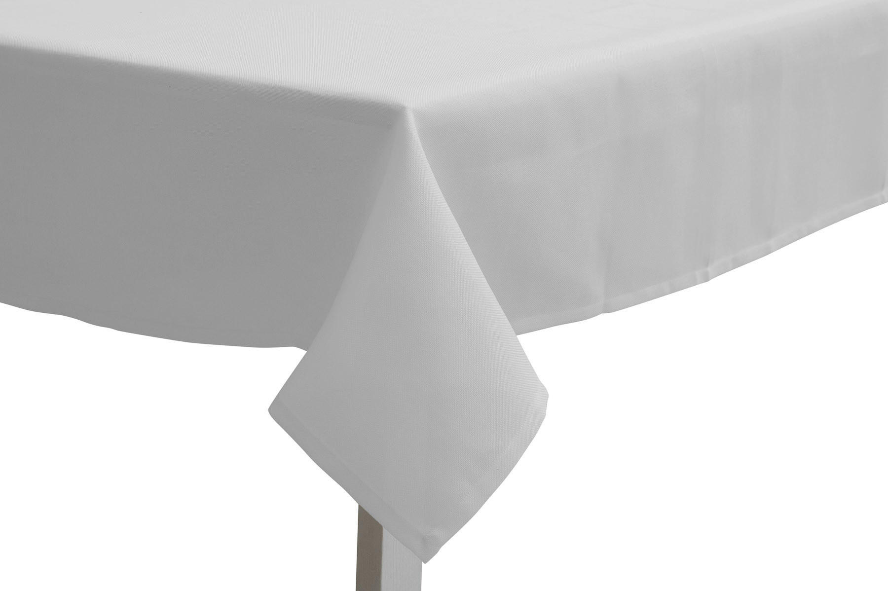 TISCHDECKE 150/250 cm  - Weiß, Basics, Textil (150/250cm)